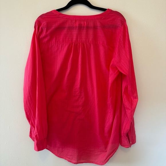 Old Navy Women's Pink Button-Up Tunic Top - Picture 3 of 9